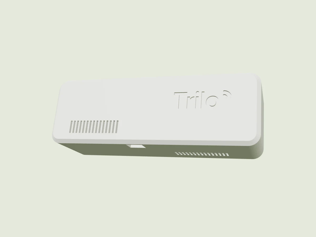 Trilo Base: original hardware enclosure rendering