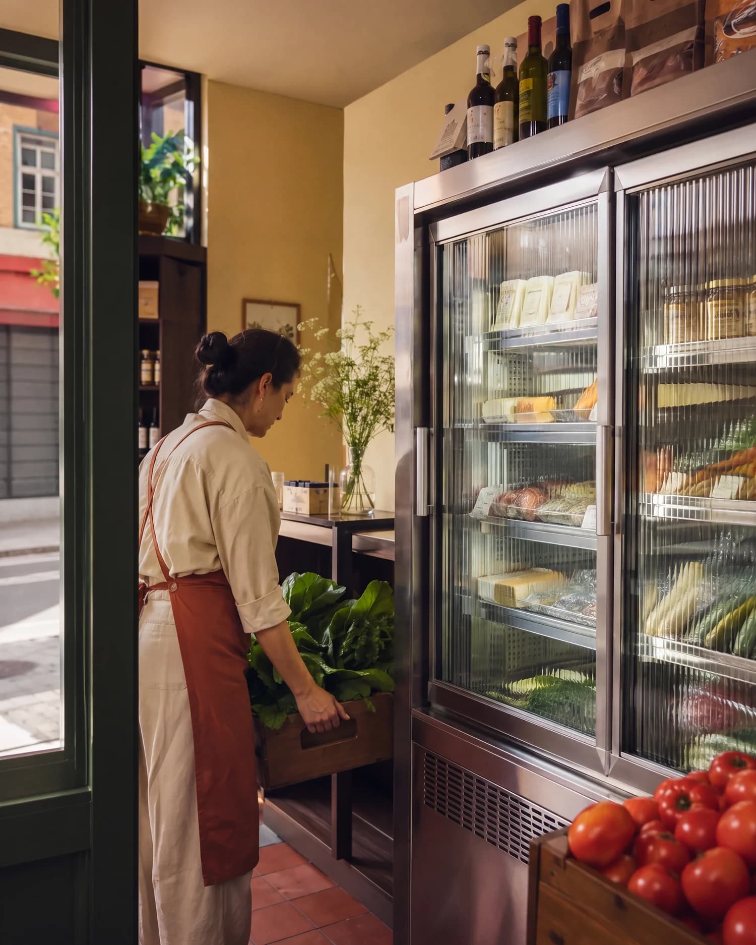 Trilo campaign concept set in a refrigerated shop