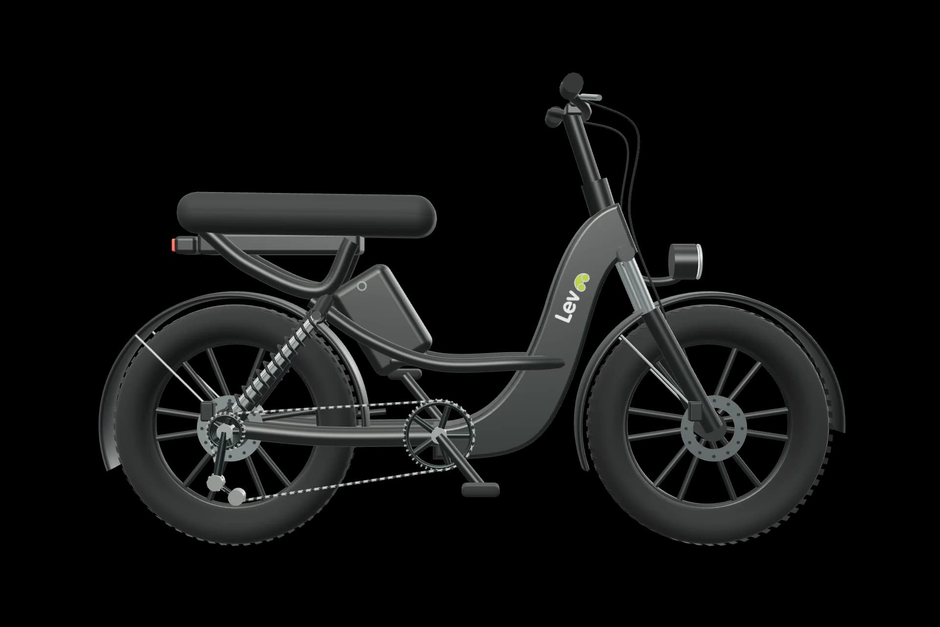 Lev Model C profile, with its frame and compact proportions